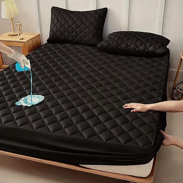 100% Waterproof Mattress Protector Cooling Breathable Noiseless Thick Cover Pad